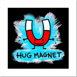 Hug Magnet Happy Love Lets Hug Posters and Art